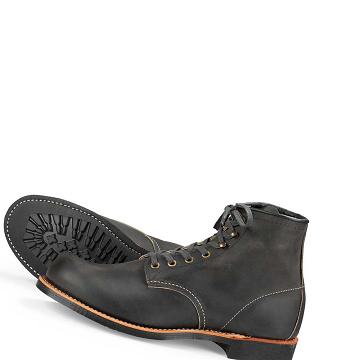 Black / Brown Red Wing Heritage 6-Inch in Rough & Tough Leather Men's Boots | CA331ZUT