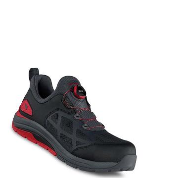 Black / Red Red Wing CoolTech™ Athletics Safety Toe Work Men's Shoes | CA186OKI