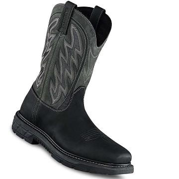 Black Red Wing 11-inch Waterproof, Safety Toe Pull-On Men's Waterproof Boots | CA75HAP