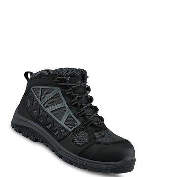 Black Red Wing 5-inch Safety Toe Men's Hiking Boots | CA276VRW