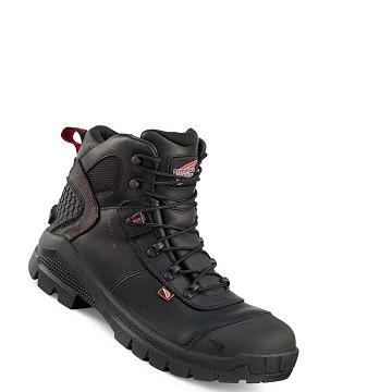 Black Red Wing Crv™ 6-inch Safety Toe Men's Waterproof Boots | CA77FDN