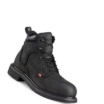 Black Red Wing DynaForce® 6-inch Waterproof Men's Safety Boots | CA250VRW