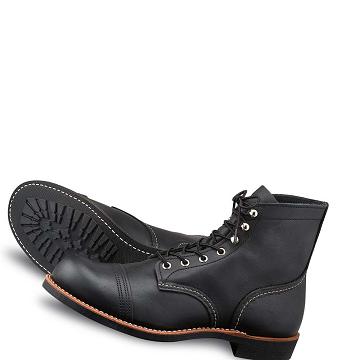 Black Red Wing Iron Ranger Heritage 6-Inch in Harness Leather Men's Boots | CA318UZG
