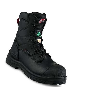 Black Red Wing King Toe® 8-inch CSA Safety Toe Men's Waterproof Boots | CA162UZG