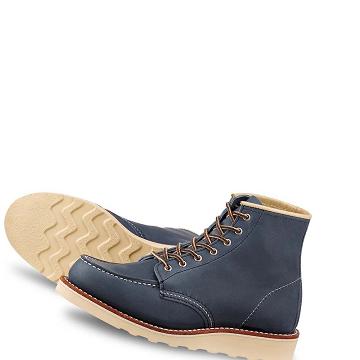 Blue Red Wing CLASSIC MOC Heritage Short in Legacy Leather Women's Boots | CA426EBC