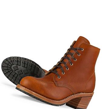 Brown Red Wing CLARA Heritage Heeled in Legacy Leather Women's Boots | CA411KOR