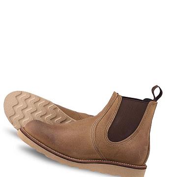 Brown Red Wing Classic Chelsea Heritage 6-inch Classic Chelsea in Muleskinner Leather Men's Boots | CA335HAP
