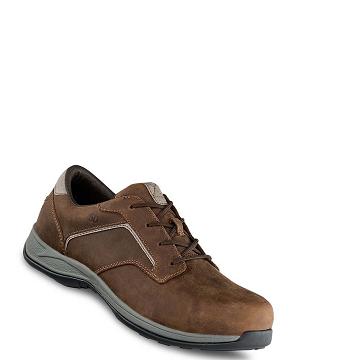 Brown Red Wing ComfortPro Safety Toe Oxford Men's Shoes | CA178JPQ