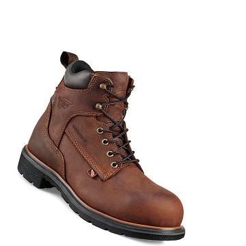 Brown Red Wing DynaForce® 6-inch Waterproof Men's Safety Boots | CA252XYU
