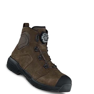 Brown Red Wing Exos Lite 6-inch Safety Toe Men's Waterproof Boots | CA83ILH