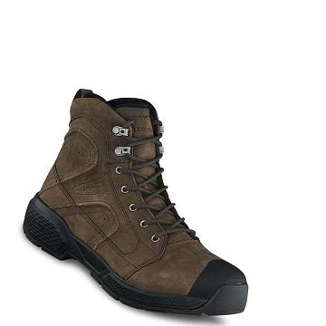 Brown Red Wing Exos Lite 6-inch Soft Toe Men's Waterproof Boots | CA81PJJ