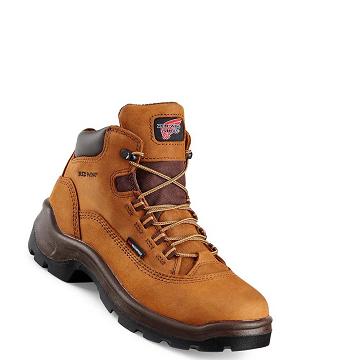 Brown Red Wing FlexBond 5-inch Waterproof Women's Safety Boots | CA403MQZ