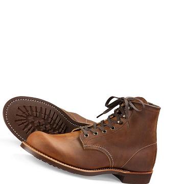 Brown Red Wing Heritage 6-Inch in Rough & Tough Leather Men's Boots | CA334JPQ
