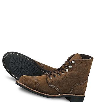 Brown Red Wing IRON RANGER Heritage Short in Acampo Leather Women's Boots | CA412JPQ