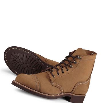 Brown Red Wing IRON RANGER Heritage Short in Chinook Leather Women's Boots | CA413HAP
