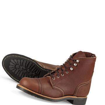 Brown Red Wing IRON RANGER Heritage Short in Harness Leather Women's Boots | CA415FDN