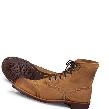 Brown Red Wing Iron Ranger Heritage 6-Inch in Muleskinner Leather Men's Boots | CA316OKI