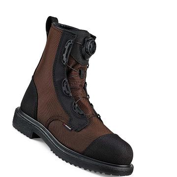 Brown Red Wing MaxBond 8-inch BOA® Men's Safety Boots | CA205HAP