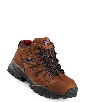 Brown Red Wing TruHiker 3-inch Safety Toe Men's Hiking Boots | CA284GSO