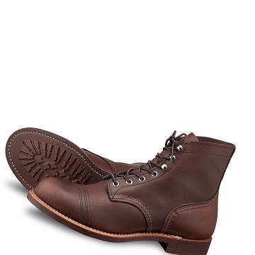 Coffee Red Wing Iron Ranger Heritage 6-Inch in Harness Leather Men's Boots | CA320TCE