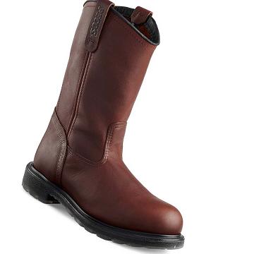 Coffee Red Wing SuperSole® 2.0 11-inch Safety Toe Pull On Men's Boots | CA314AHK