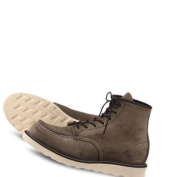 Taupe Red Wing Classic Moc Heritage 6-inch in Muleskinner Leather Men's Boots | CA330XYU